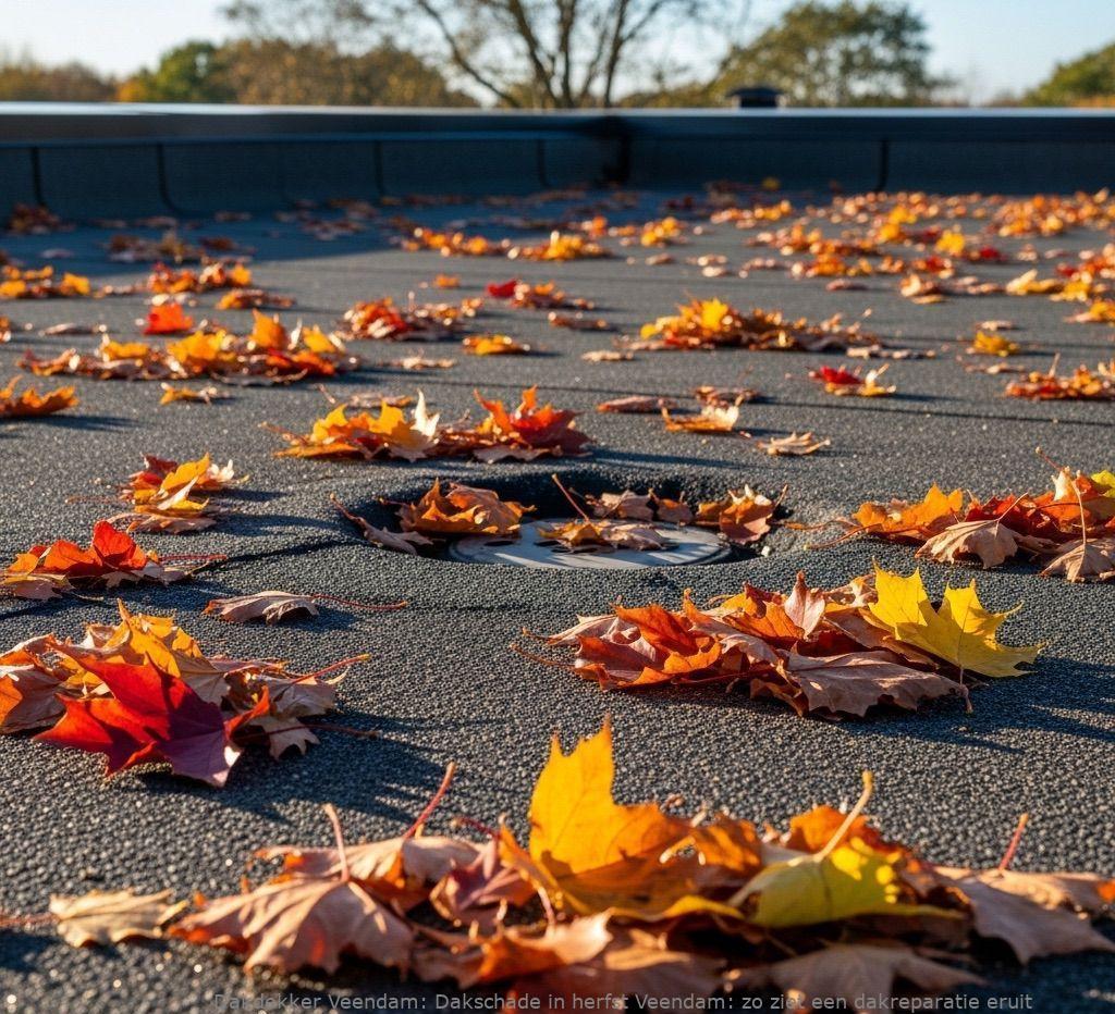 Dakschade In Herfst Veendam